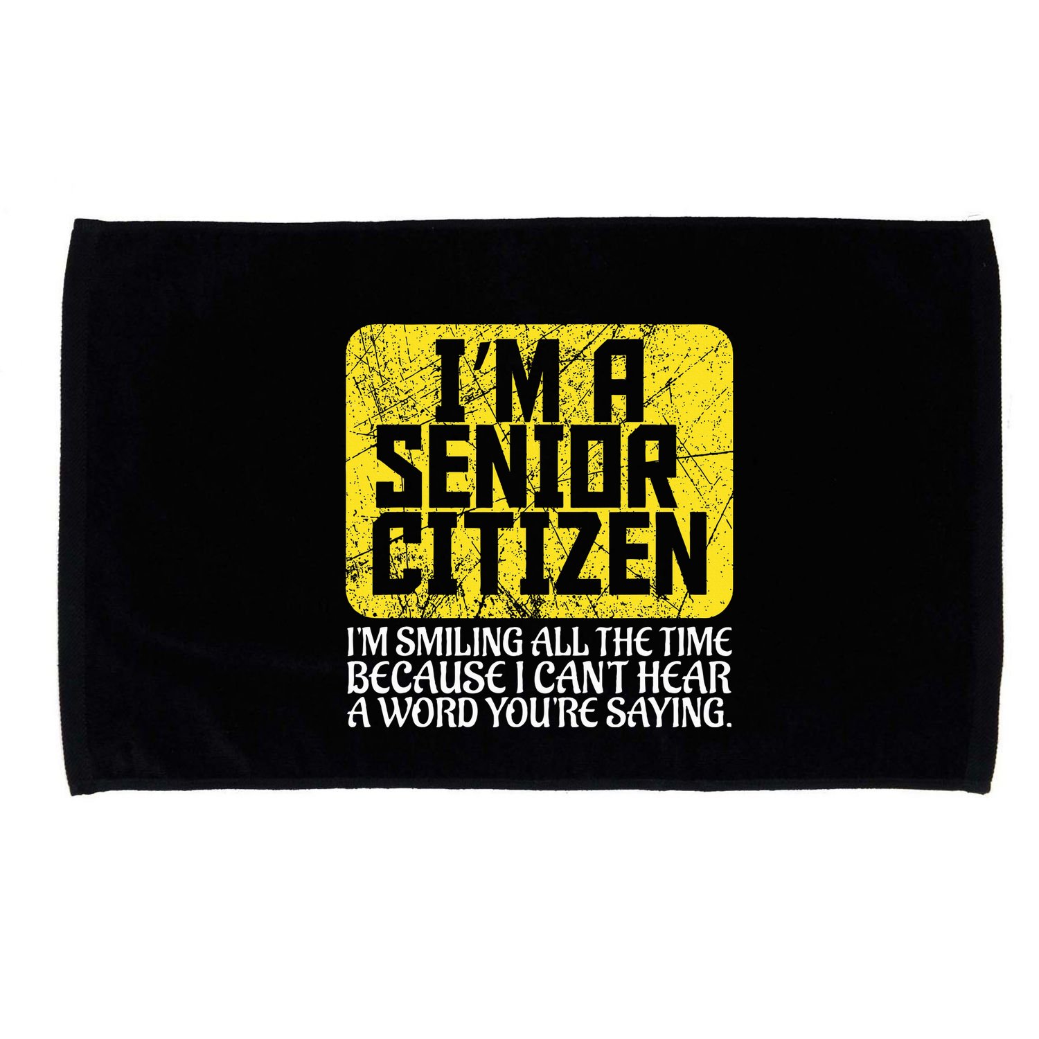 Senior Citizen Old People Hard Of Hearing Elderly Gift Microfiber Hand Towel