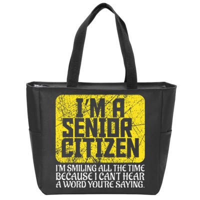 Senior Citizen Old People Hard Of Hearing Elderly Gift Zip Tote Bag