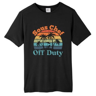 Sous Chef Off Duty Summer Break Funny Retiret Gift Tall Fusion ChromaSoft Performance T-Shirt