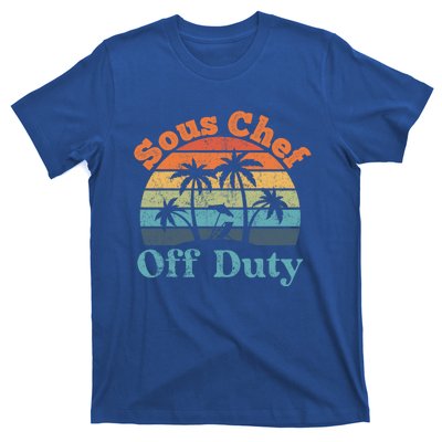 Sous Chef Off Duty Summer Break Funny Retiret Gift T-Shirt