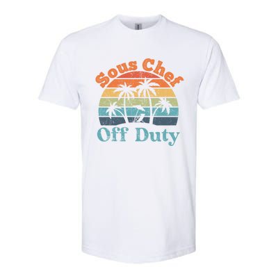 Sous Chef Off Duty Summer Break Funny Retiret Gift Softstyle CVC T-Shirt