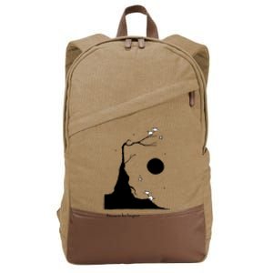 Space Cows On Tree With Stars (Color Options Available) Gift Cotton Canvas Backpack