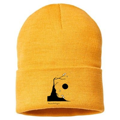 Space Cows On Tree With Stars (Color Options Available) Gift Sustainable Knit Beanie