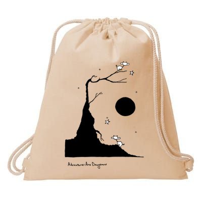 Space Cows On Tree With Stars (Color Options Available) Gift Drawstring Bag