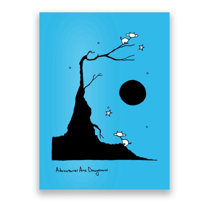 Space Cows On Tree With Stars (Color Options Available) Gift Poster