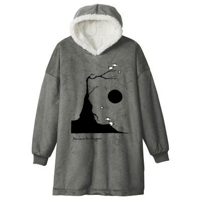 Space Cows On Tree With Stars (Color Options Available) Gift Hooded Wearable Blanket