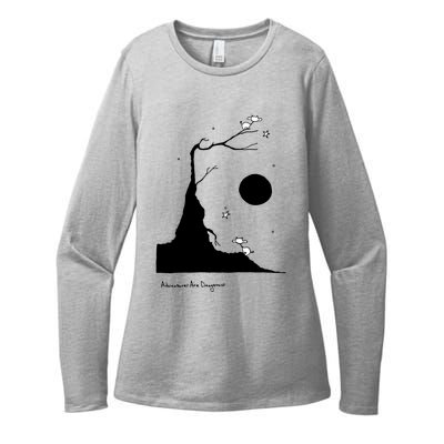 Space Cows On Tree With Stars (Color Options Available) Gift Womens CVC Long Sleeve Shirt