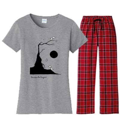 Space Cows On Tree With Stars (Color Options Available) Gift Women's Flannel Pajama Set