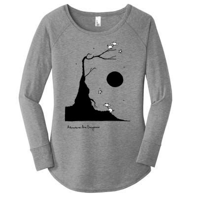 Space Cows On Tree With Stars (Color Options Available) Gift Women's Perfect Tri Tunic Long Sleeve Shirt