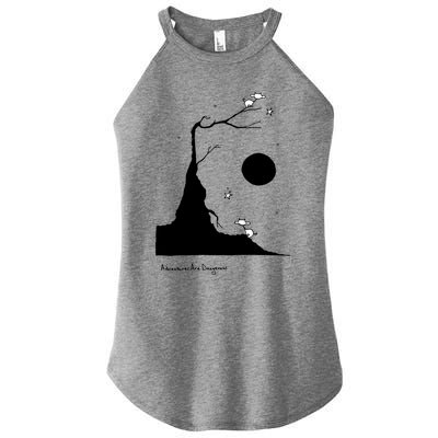 Space Cows On Tree With Stars (Color Options Available) Gift Women's Perfect Tri Rocker Tank