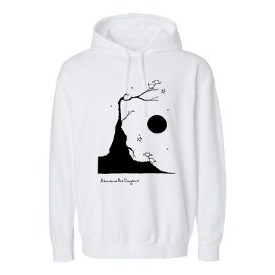 Space Cows On Tree With Stars (Color Options Available) Gift Garment-Dyed Fleece Hoodie