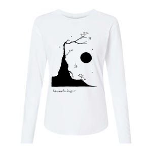 Space Cows On Tree With Stars (Color Options Available) Gift Womens Cotton Relaxed Long Sleeve T-Shirt