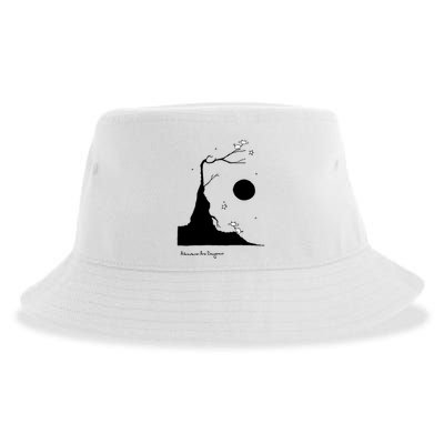 Space Cows On Tree With Stars (Color Options Available) Gift Sustainable Bucket Hat