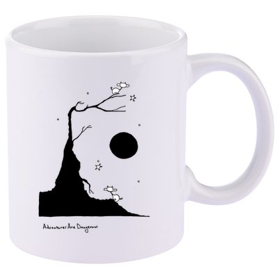 Space Cows On Tree With Stars (Color Options Available) Gift 11oz C Handle Ceramic Mug