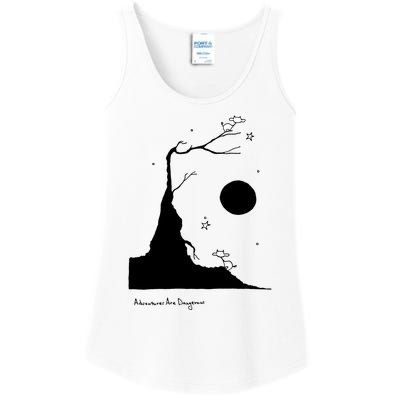 Space Cows On Tree With Stars (Color Options Available) Gift Ladies Essential Tank