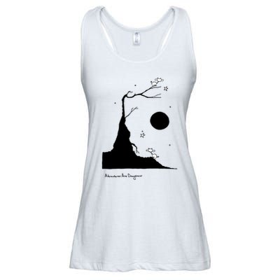 Space Cows On Tree With Stars (Color Options Available) Gift Ladies Essential Flowy Tank