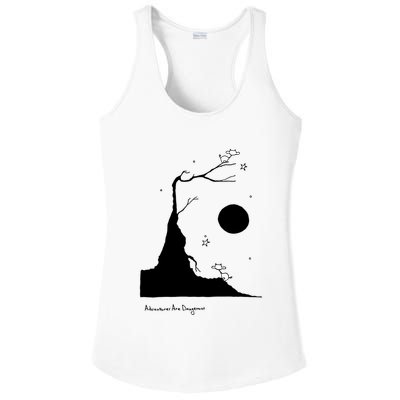 Space Cows On Tree With Stars (Color Options Available) Gift Ladies PosiCharge Competitor Racerback Tank