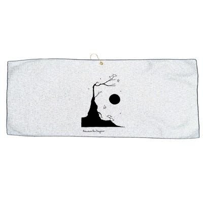 Space Cows On Tree With Stars (Color Options Available) Gift Large Microfiber Waffle Golf Towel