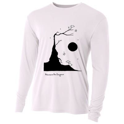 Space Cows On Tree With Stars (Color Options Available) Gift Cooling Performance Long Sleeve Crew