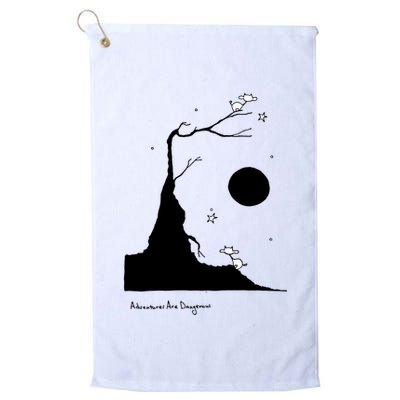 Space Cows On Tree With Stars (Color Options Available) Gift Golf Towel