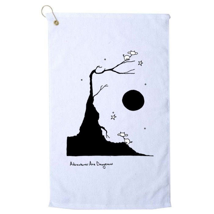 Space Cows On Tree With Stars (Color Options Available) Gift Golf Towel