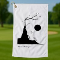 Space Cows On Tree With Stars (Color Options Available) Gift Golf Towel