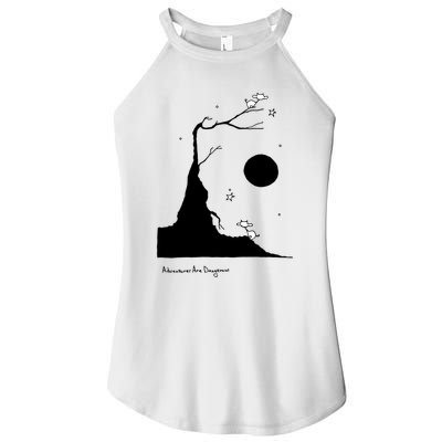 Space Cows On Tree With Stars (Color Options Available) Gift Women's Perfect Tri Rocker Tank