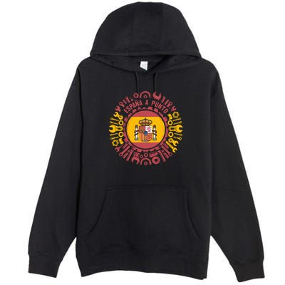 Spanish Coat Of Arms With Tools Premium Pullover Hoodie