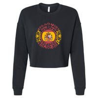 Spanish Coat Of Arms With Tools Cropped Pullover Crew