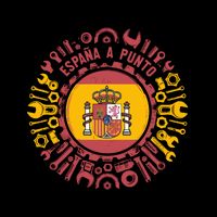Spanish Coat Of Arms With Tools Cropped Pullover Crew