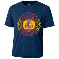 Spanish Coat Of Arms With Tools Cooling Performance Crew T-Shirt