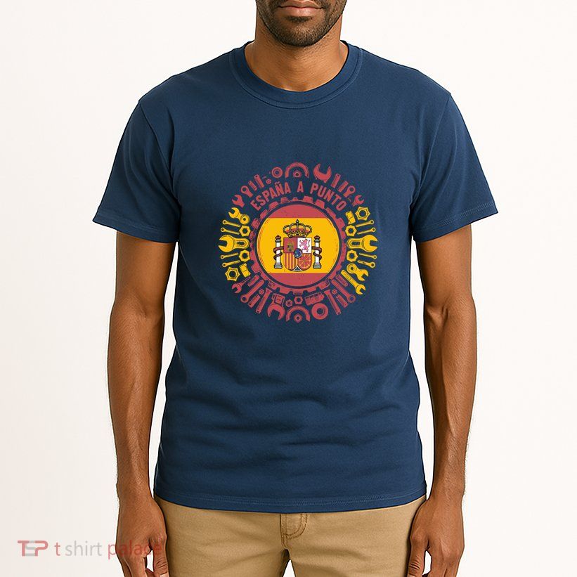 Spanish Coat Of Arms With Tools Tall T-Shirt