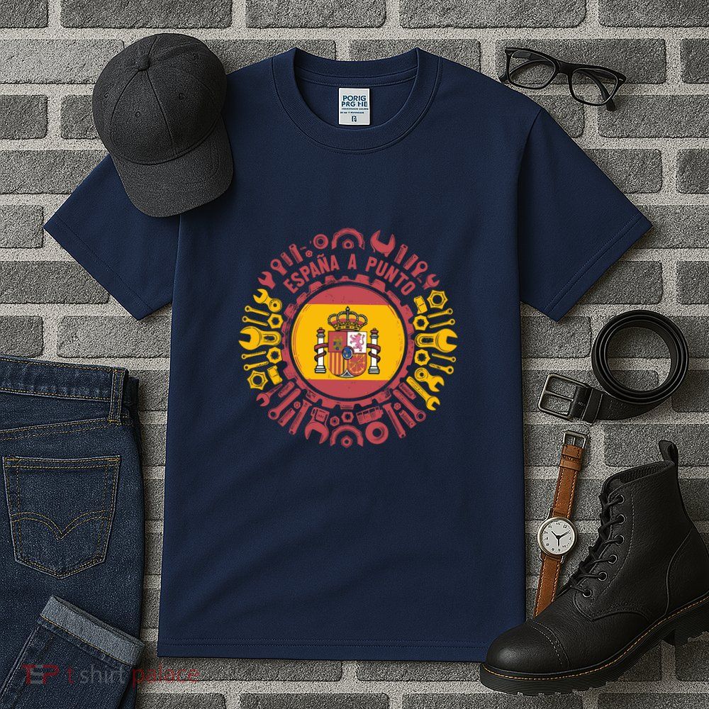 Spanish Coat Of Arms With Tools Tall T-Shirt