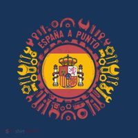 Spanish Coat Of Arms With Tools Tall T-Shirt