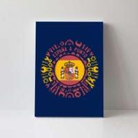 Spanish Coat Of Arms With Tools Canvas