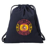 Spanish Coat Of Arms With Tools Drawstring Bag