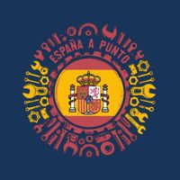 Spanish Coat Of Arms With Tools Drawstring Bag