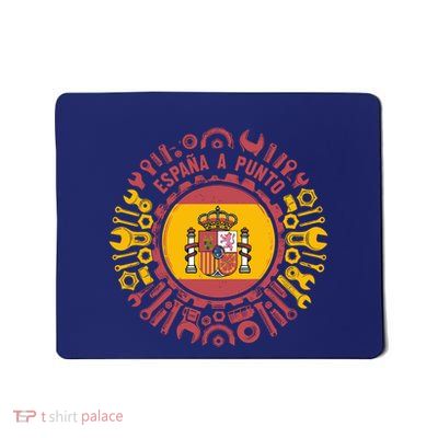 Spanish Coat Of Arms With Tools Mousepad