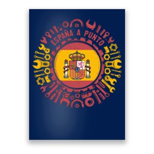 Spanish Coat Of Arms With Tools Poster