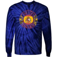 Spanish Coat Of Arms With Tools Tie-Dye Long Sleeve Shirt