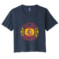 Spanish Coat Of Arms With Tools Women's Crop Top Tee