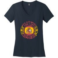 Spanish Coat Of Arms With Tools Women's V-Neck T-Shirt