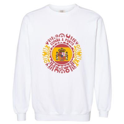 Spanish Coat Of Arms With Tools Garment-Dyed Sweatshirt