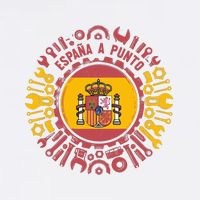 Spanish Coat Of Arms With Tools Garment-Dyed Sweatshirt