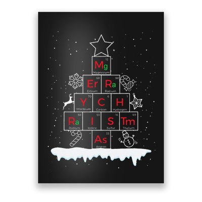 Science Christmas Oh Chemist Tree Chemistree Chemistry Poster