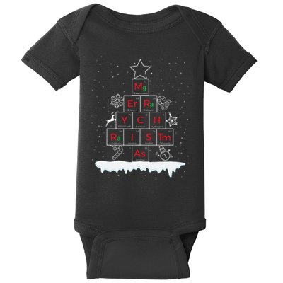 Science Christmas Oh Chemist Tree Chemistree Chemistry Baby Bodysuit