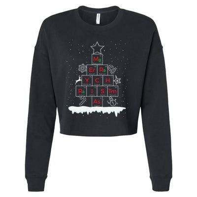 Science Christmas Oh Chemist Tree Chemistree Chemistry Cropped Pullover Crew