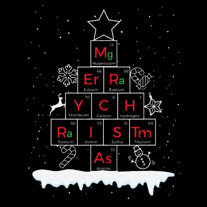 Science Christmas Oh Chemist Tree Chemistree Chemistry Womens T-Shirt