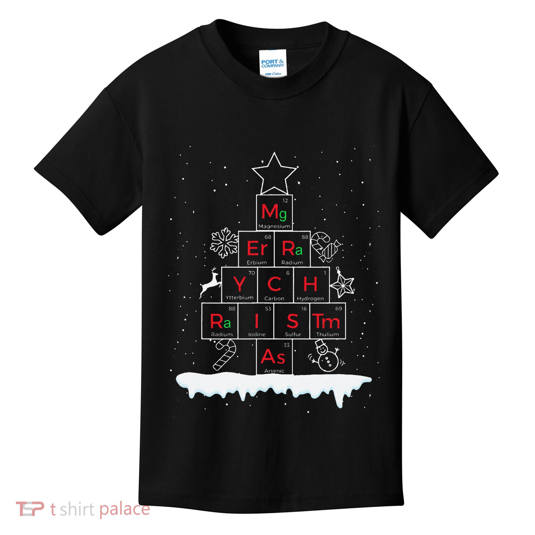 Science Christmas Oh Chemist Tree Chemistree Chemistry Kids T-Shirt