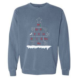 Science Christmas Oh Chemist Tree Chemistree Chemistry Garment-Dyed Sweatshirt